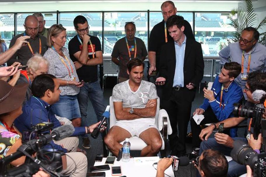 Federer ha detto che il suo obiettivo era tornare tra i primi 8 al mondo entro Wimbledon. In realt  gi sesto nel ranking Atp 